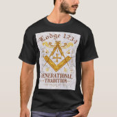 T-shirt Tradition Masonic Lodge (Devant)
