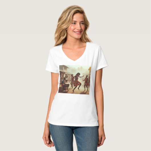 T-shirt traditionnel Danse (Devant entier)