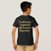 T-shirt Traditionnel, progressif… (Dos entier)