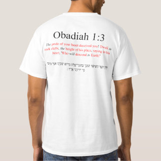 T-Shirt Traduction Open Source Obadiah 1:3