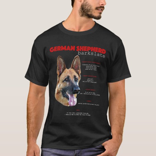 T-shirt Traduire berger allemand (Devant)