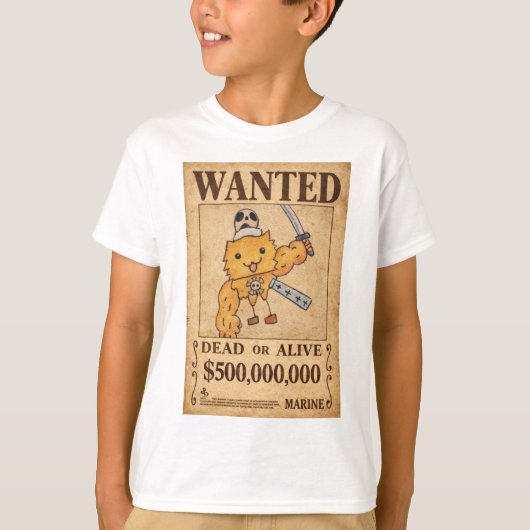 T-shirt Trafalgar .D. Chat (Devant)