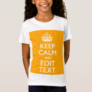 T-Shirt Traffic Yellow Background Keep Calm And Your Text