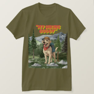 T-shirt Trail Buddy – Aventure de Labrador en randonnée