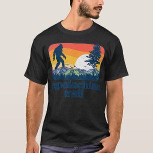 T-shirt Trail des Appalaches Rétro Arbres de montagne