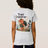 T-Shirt Trail Explorer Chat - Kids Adventure Tee (Dos)