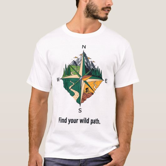 T-shirt Trail Navigator's Compass (Devant)