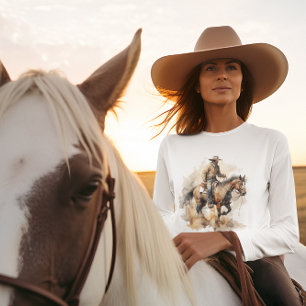 T-shirt Trail Ride Dusty en aquarelle, personnalisé