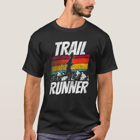 T-shirt Trail Runner Trails En Cours D'Exécution (Devant)