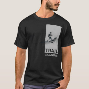 T-shirt Trail Running Draw Minimalist Runner Mountains