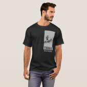T-shirt Trail Running Draw Minimalist Runner Mountains (Devant entier)