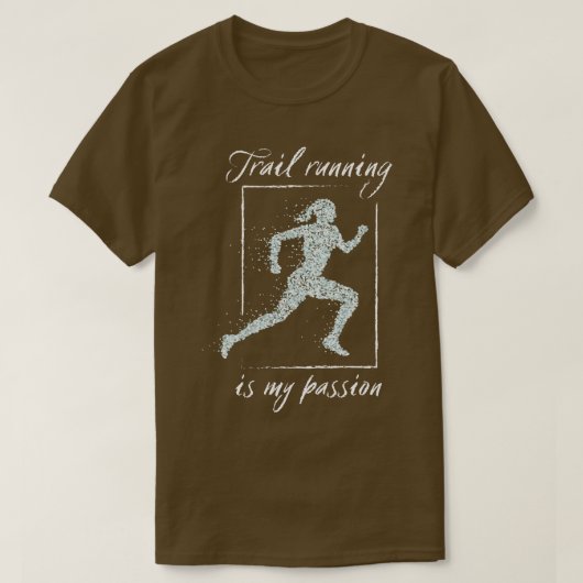 T-shirt Trail Running Jogging Runner Tread (Design devant)