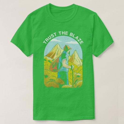 T-shirt Trailblazer Thru Hiker Randonnée Mountain Escalade (Design devant)