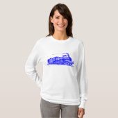 T-shirt Train 03 - Bleu (Devant entier)