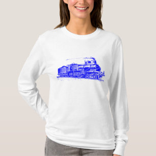 T-shirt Train 03 - Bleu