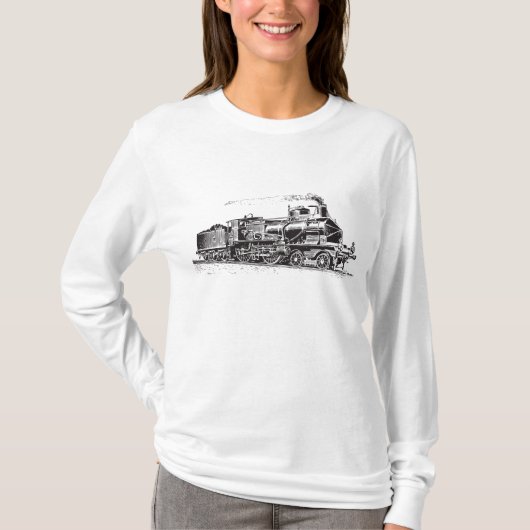 T-shirt Train 03 - Noir (Devant)