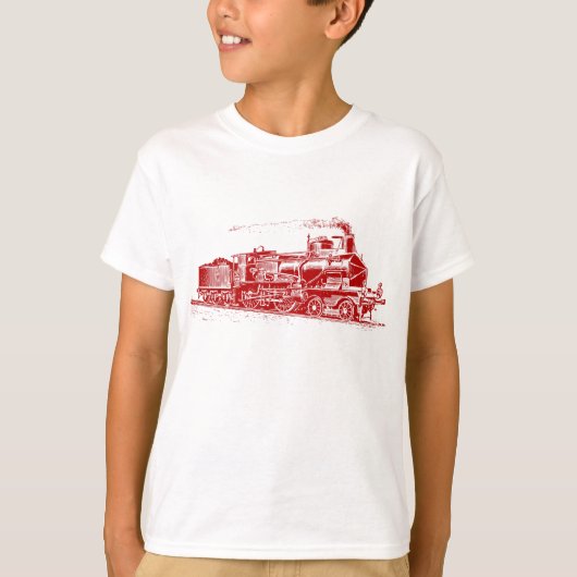 T-shirt Train 03 - Ruby Red (Devant)