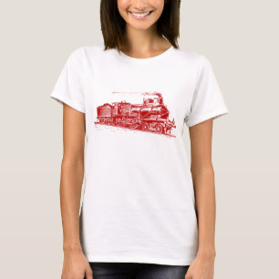 T-shirt Train 03 - Ruby Red
