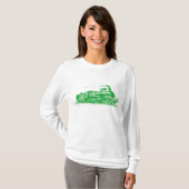 T-shirt Train 03 - Vert herbe (Devant entier)