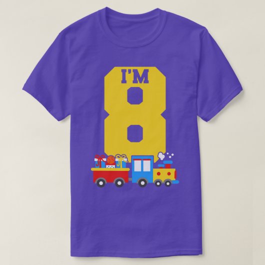 T-shirt Train 1 du 8e anniversaire (Design devant)