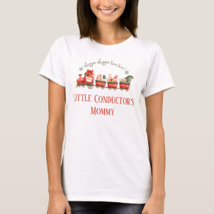 T-shirt Train 2ème Anniversaire Petits Chefs de Train Mama