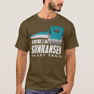 T-shirt Train à balles Shinkansen japonais Kanji japonais