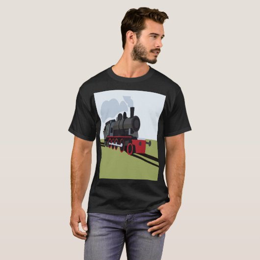 T-shirt Train à vapeur (Devant entier)