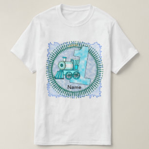T-Shirt Train Bleu Numéro 1