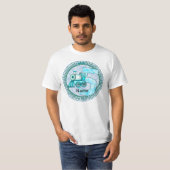 T-Shirt Train Bleu Numéro 5  (Devant entier)