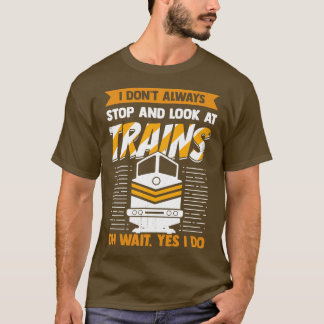 T-shirt Train Chemin de fer Locomotive Conducteur Cadeau