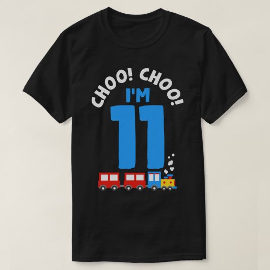 T-shirt Train Choo Choo 11e anniversaire (Design devant)