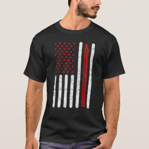 T-shirt Train Collector Adultes Drapeau Américain Patrioti