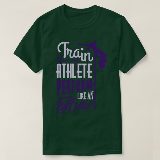 T-shirt Train comme un athlète (Design devant)
