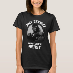 T-shirt Train comme une bête Jiu Jitsu BJJ Grappling MIXED