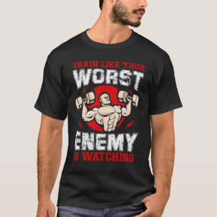 T-shirt Train Comme Votre Pire Ennemi Regarde