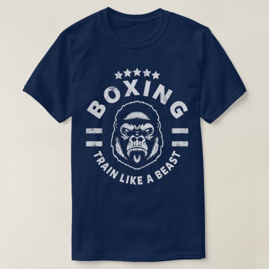 T-SHIRT TRAIN DE BOXING COMME UNE BÊTE (Design devant)