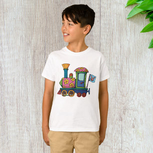 T-shirt Train de fleurs jouet