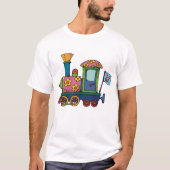 T-shirt Train de fleurs jouet (Devant)