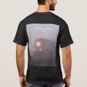 T-shirt Train de marchandises circulant dans le brouillard (Dos)