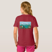 T-shirt Train de Noël Joyeux et Scotty Chien (Dos entier)