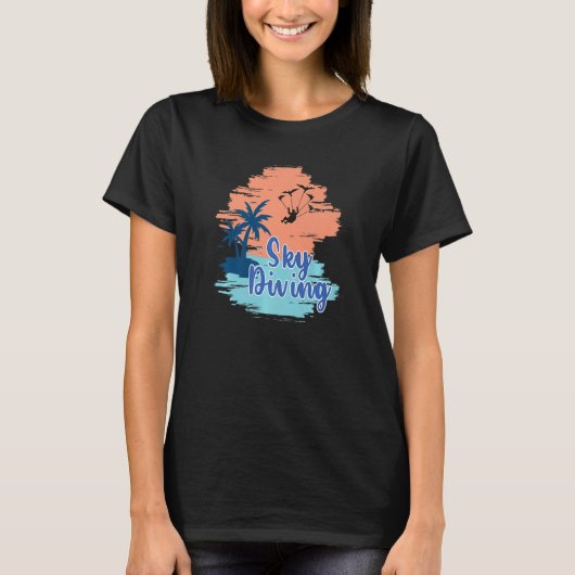 T-shirt Train de parachutisme (Devant)