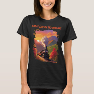 T-shirt Train des Great Smoky Mountains Voyage Rétro