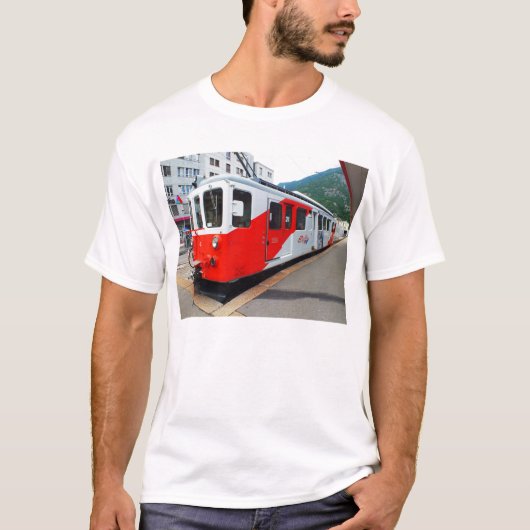 T-shirt Train d'express du Mont Blanc (Devant)