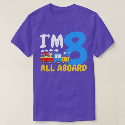 T-shirt Train du 8e anniversaire (Design devant)