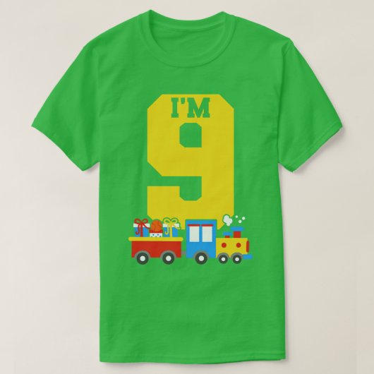 T-shirt Train du 9e anniversaire (Design devant)