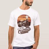 T-shirt Train élégant Je ne suis pas vieux Je suis classiq (Devant)