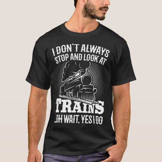 T-shirt Train ferroviaire Vintage Train Funny (Devant)