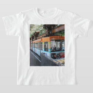 T-shirt Train flottant Orange Blue Wuppertal