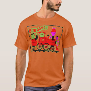 T-shirt Train Halloween Boo Funny Ghost ToddlerBoys 1655