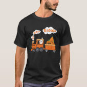 T-shirt Train Halloween Boom Ghost Citrouille Toddler Kids (Devant)